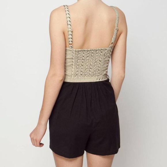 Anthropologie Lilka Banana Linen Blend Romper - Picture 3 of 8